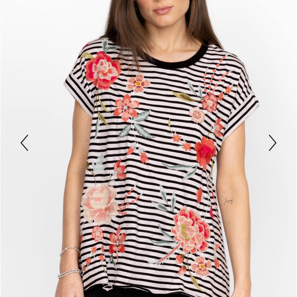 Johnny Was Joya Relaxed Drape Tee